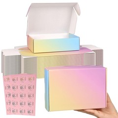 Shipping Boxes Small 7x5x2″, 30 Pack Colorful Corrugated Cardboard Boxes, Mai…