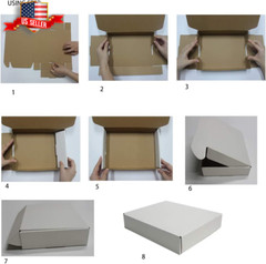 Premium 30-Pack Corrugated Box Mailers 11×8.75×2 Inch White Cardboard Shipping