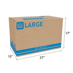 (10 pack) Pen+Gear Large Moving Boxes, 27L x 15W x 17H, Kraft