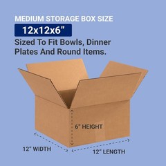 Brand New Shipping Box 12x12x6 Kraft Brown