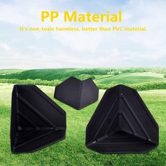 Lightweight Black Shipping Box Corner Protectors – 80 Pack for Ultimate Safety