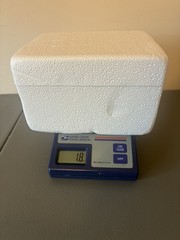 ProPak EMPTY Styrofoam Insulated Cooler with Cover 8 x 6.5 x 5