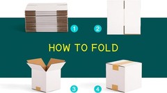7x7x7 inch Small Shipping Boxes, White Corrugated Cardboard Boxes for E-Commerce