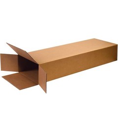 5 Pack Electric Guitar Cardboard Shipping Boxes Side Load Corrugated 18″X6″X45″