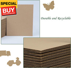 50 Pack Brown Corrugated Cardboard Sheets 8″L x 10″W, Flat Kraft Sheet for DIY G