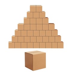 Edenseelake 40 Pack 6x6x6 inches Shipping Boxes Small Cardboard Boxes for Pac…
