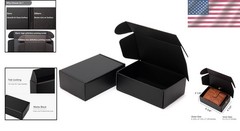 Versatile 25-Pack Lightweight Black Mailer Boxes – Perfect for Gifts & Crafts