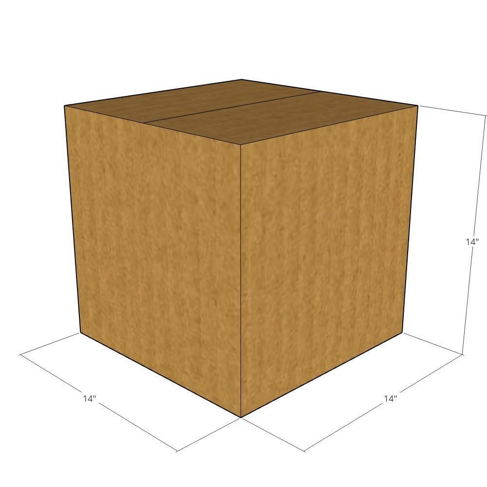 14x14x14 Corrugated Shipping Boxes 32 ECT Single-Wall, 5/Pack