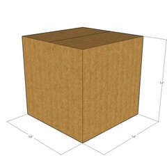 14x14x14 Corrugated Shipping Boxes 32 ECT Single-Wall, 5/Pack