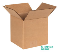 100 ~ 6x6x6″ Corrugated Kraft Cardboard Cartons Shipping Packing Box Boxes Cube