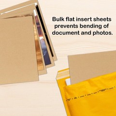 50 Pack 8.5×11 Inch Brown Corrugated Cardboard Sheets for Packing Mailing