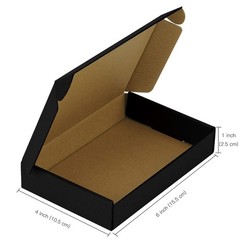 Recyclable Corrugated Box Mailers – 6″ x 4″ x 1″ – Cardboard Box Perfect for …