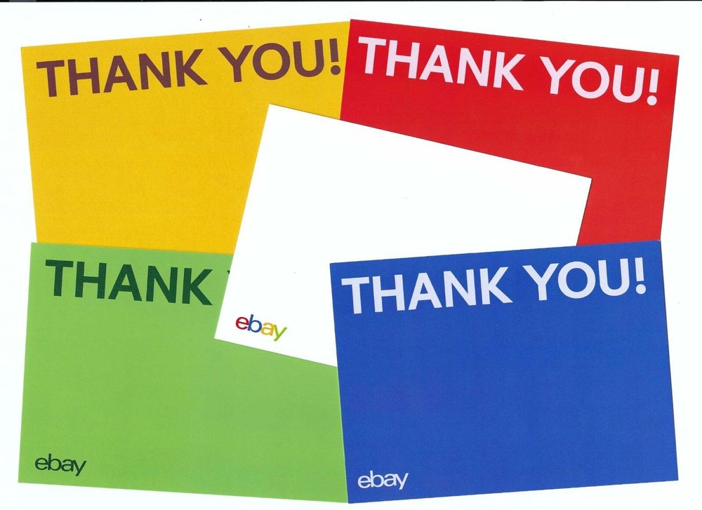 Ebay Branded 5 1/2″ x 4″ Thank You Cards Lot of 40