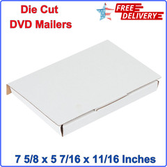 Boxes Fast BFMLRDVD Corrugated Cardboard DVD Mailers 7 5/8 x 5 7/16 x 11/16 Inch