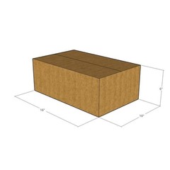 5 16x10x6 Kraft Brown Corrugated Shipping Boxes 32 ECT Double-Wall New