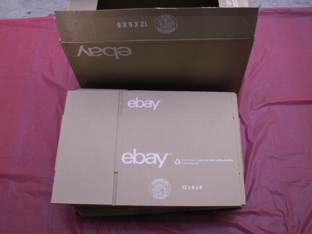 25 pack 12″ x 6″ x 6″ Shipping Packing Corrugated Cardboard Boxes eBay Logo