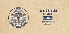 16″ x 16″ x 48″ CARDBOARD BOX – 200 lb – SINGLE BOX – TALL