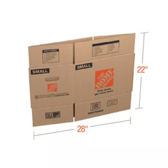 NEW (10 Pack) Small Moving Boxes 17x11x11 in with Handles for Shipping & Storage