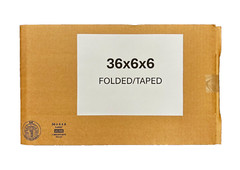36″ x 6″ x 6″ CARDBOARD BOX – 200 lb – SINGLE BOX