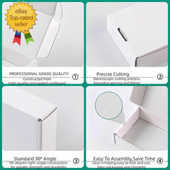 Small White Box 6 X 6 X 2 Inch 50 Pack Recyclable Gift Mailers Storage