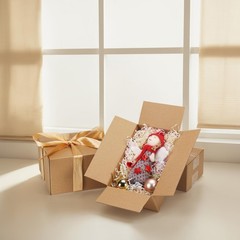 40 Pack 8x5x3 inches Shipping Boxes Small Cardboard Boxes for Packing, Moving
