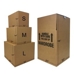 UBMOVE 2 Room Wardrobe Kit 18 Moving Boxes plus Packing Supplies