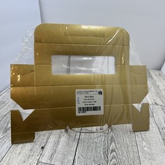 Lot of 10 Mint Box Gold with window 7 3/4″ x 1 5/8″ x 1 5/8″ wedding