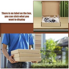 BJADE’S Shipping Boxes 8x6x2 Inches25 Pack Medium Corrugated Cardboard Mailer…
