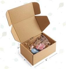 6X4X3 Shipping Boxes Small Corrugated Cardboard Box – 25 Pack Brown Mailing Boxe