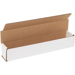 50 12 x 2 x 2 White Corrugated Mailers Die Cut Tuck Flap Boxes Free Shipping