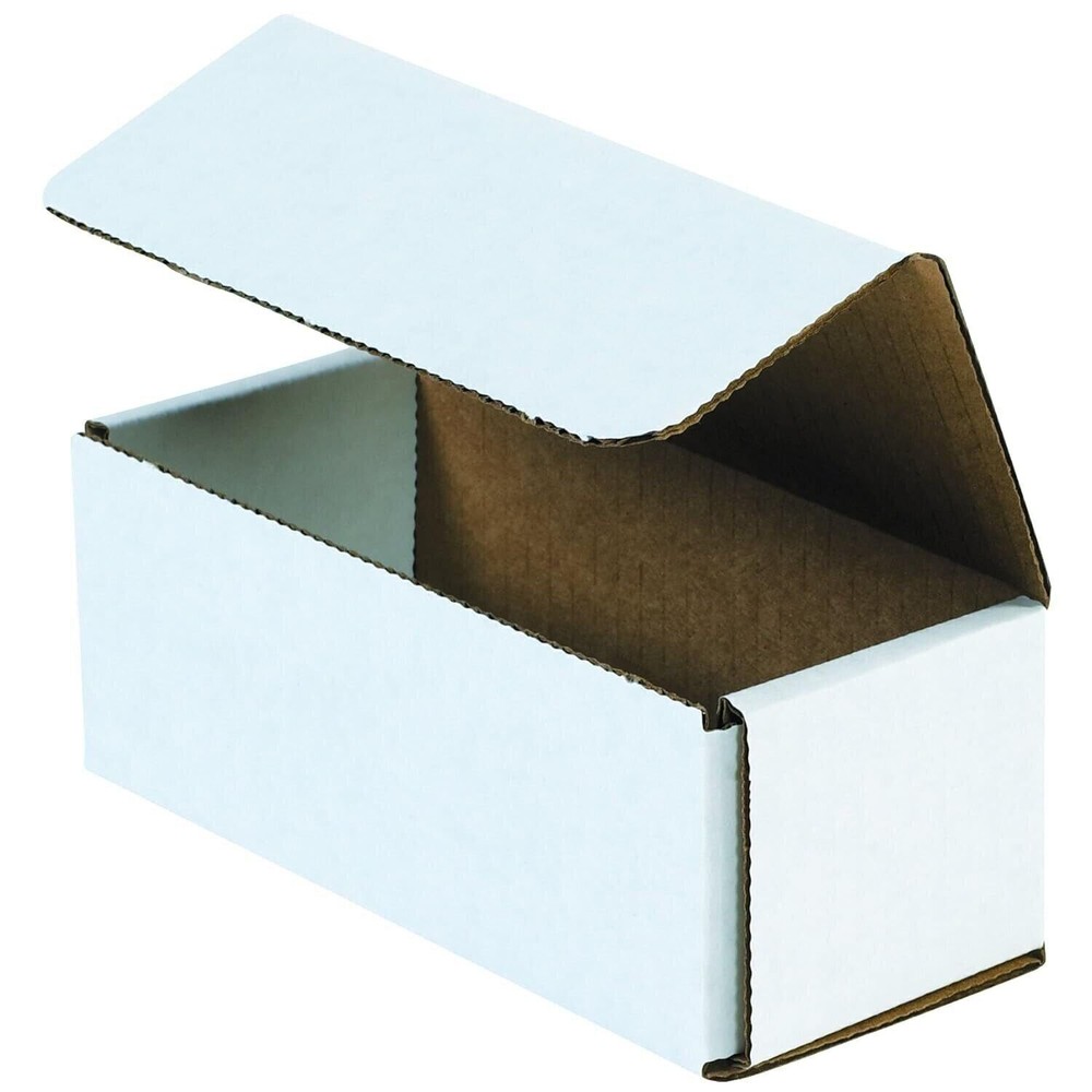 50 10″ x 6″ x 4″ White Corrugated Mailers Die Cut Tuck Flap Boxes Free Shipping