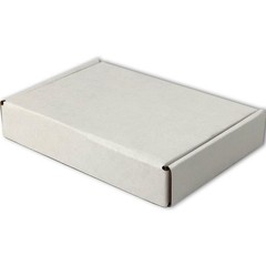 Small Shipping Boxes 6x4x1 in, Set of 50 – White Corrugated Mailers for Pac