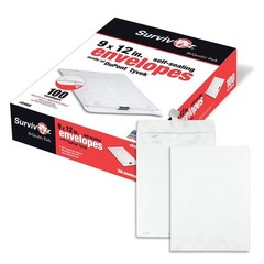 Survivor 9 x 12 Catalog Envelopes made with DuPont Tyvek Material, Self Seali…