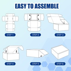 25 Pack Shipping Boxes, 7 x 4 x 2 inch Corrugated Cardboard Packing Small Mai…