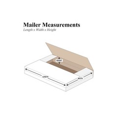 24 x 18 x 2 White Easy-Fold Mailers, USA Made