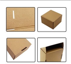 8x6x2 inch Shipping Boxes Pack of 25, Brown Corrugated Cardboard Box Mailer Boxe