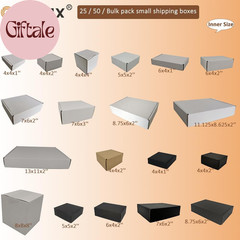 50 Pack 7X6X3” Small Shipping Boxes, Corrugated Cardboard Mailers for Business,