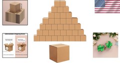 40 Pack 6x6x6 Inch Corrugated Cardboard Boxes – Perfect for Packing & Moving