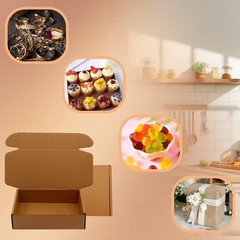 Shipping Boxes 8x5x2 inch 50 Pack,Brown Corrugated Boxes Mailer Packaging for…
