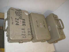 Tan FDE Hand Carry Hard Lockable Case 23x16x8 Tools Equipment Molded Plastic