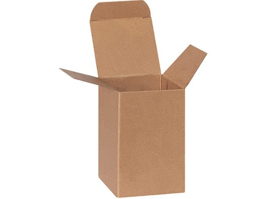 3 1/2 x 2 1/2 x 6 3/4″ Heavy Duty Kraft Reverse Tuck Folding Cartons 250/Case