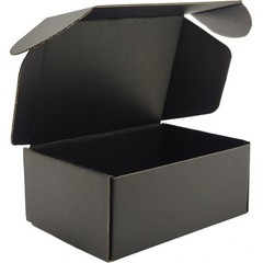 50 PCS Black Corrugated Shipping Boxes 6x4x2 Inch Cardboard Mailer Packaging