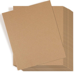 50 Pack Corrugated Cardboard Sheets Flat Hard Cardboard Inserts Back to School C