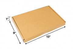 30 Pack Corrugated Cardboard Mailer Boxes (13 x 9 x 1 inches)