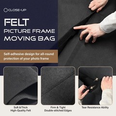 40″ x 60″ Felt Picture Frame Moving Bag, Mirror & Picture Moving Supplies for…