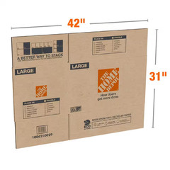 Large Moving, Shipping, Packing Box with Handles (50 Pack)