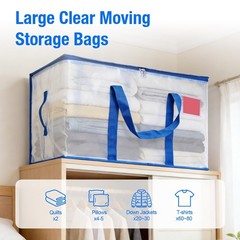 Moving Bags Heavy Duty with Smooth Dual Zippers,Heavy Duty Storage Totes with…