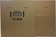 TV Moving Box (2 Pack) Fits up to 70″ Plasma, LCD, or LED, 72X6X42