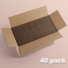 Brand New 40 Pack Small Cardboard Shipping Boxes 8x8x4 Inches Brown