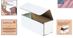 9x4x4 Shipping Boxes 50-Pack – Oyster White, Corrugated Mailers
